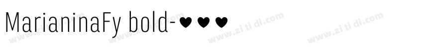 MarianinaFy bold字体转换 MarianinaFy bold字体转换